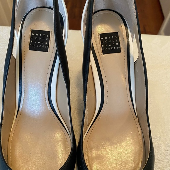 White House Black Market Two-Tone Heels - Picture 5 of 9